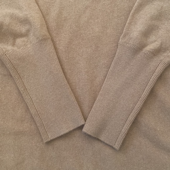 Garnet Hill Essentials Cashmere Cropped Sweater in Ochre - Picture 4 of 5